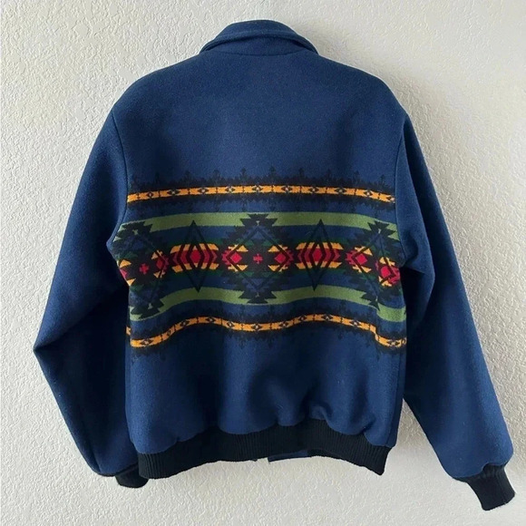 Pendleton Blue Jacket with Multicolor Pattern - Picture 2 of 8